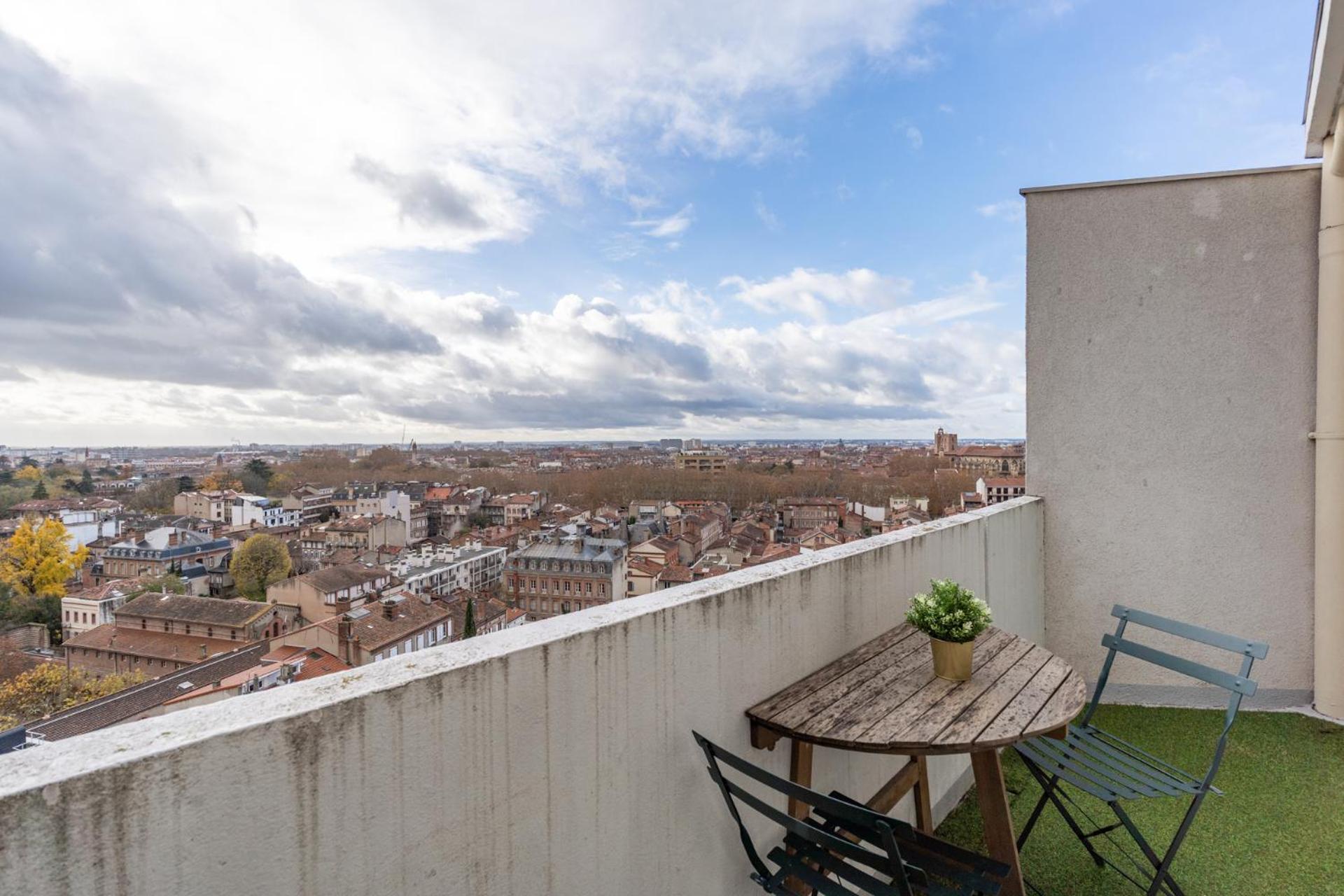 トゥールーズLe Panoramique - Clim, Balcon, Superbe Vue, Wifiアパートメント エクステリア 写真